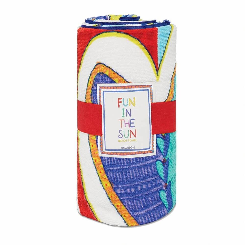 NEW BRIGHTON unisex endless summer beach towel in multicolor